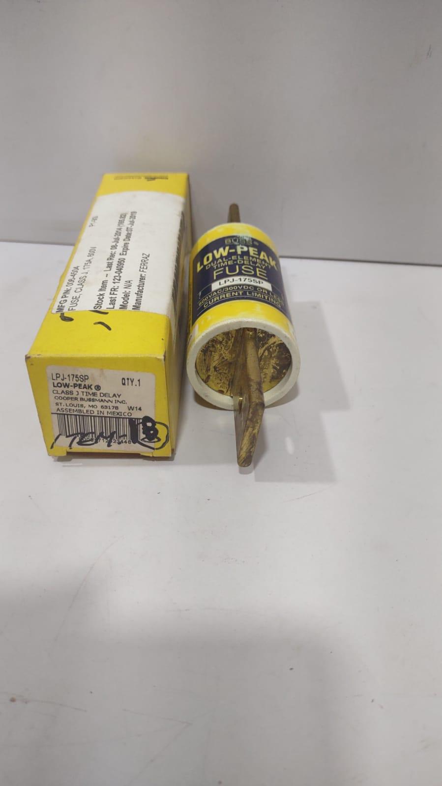 Cooper Bussmann LPJ-175SP Low Peak Class J Time Delay Fuse LPJ175SP