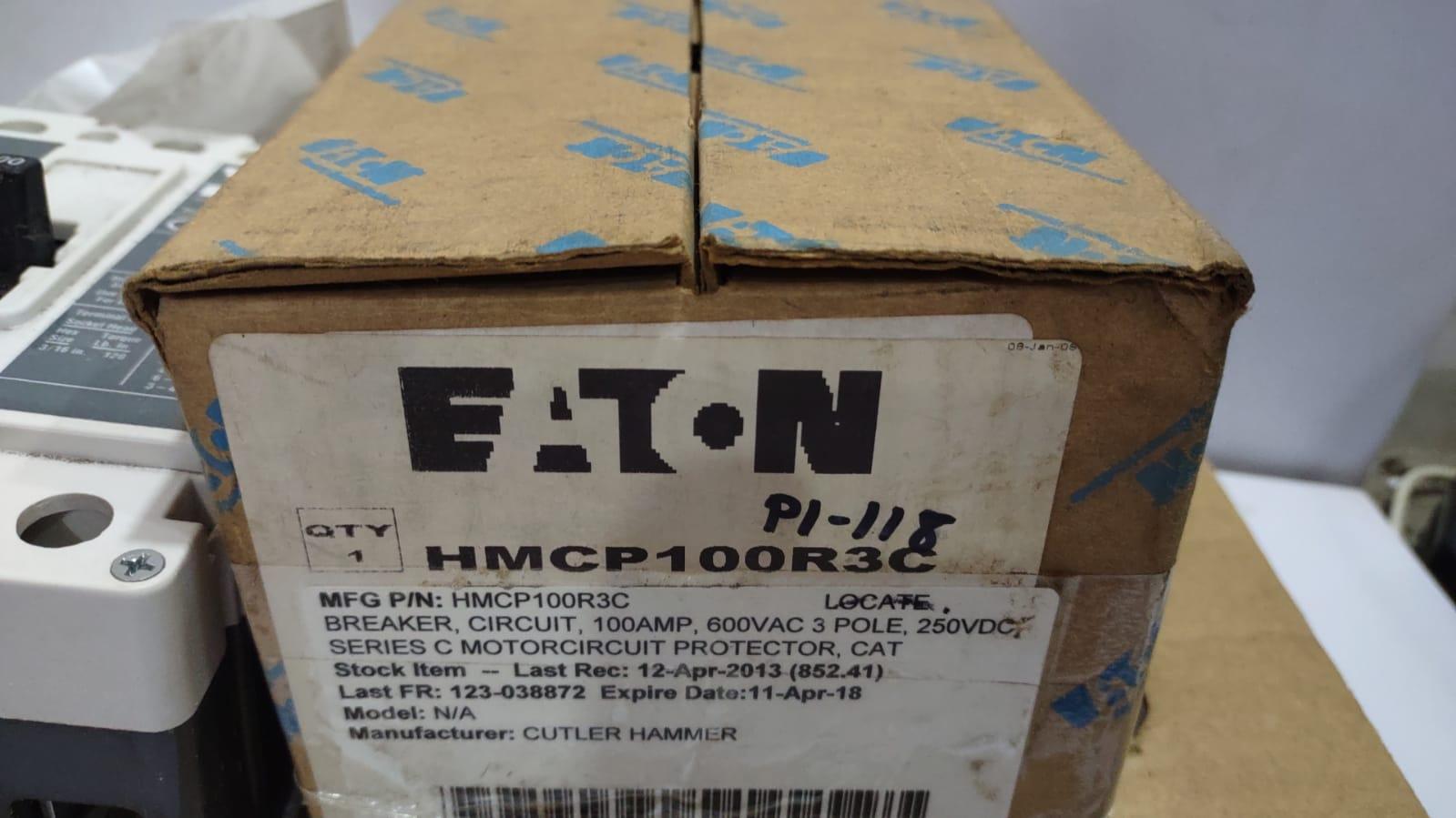 Eaton HMCP100R3C Circuit Breaker 100Amp 600VAC 3Pole