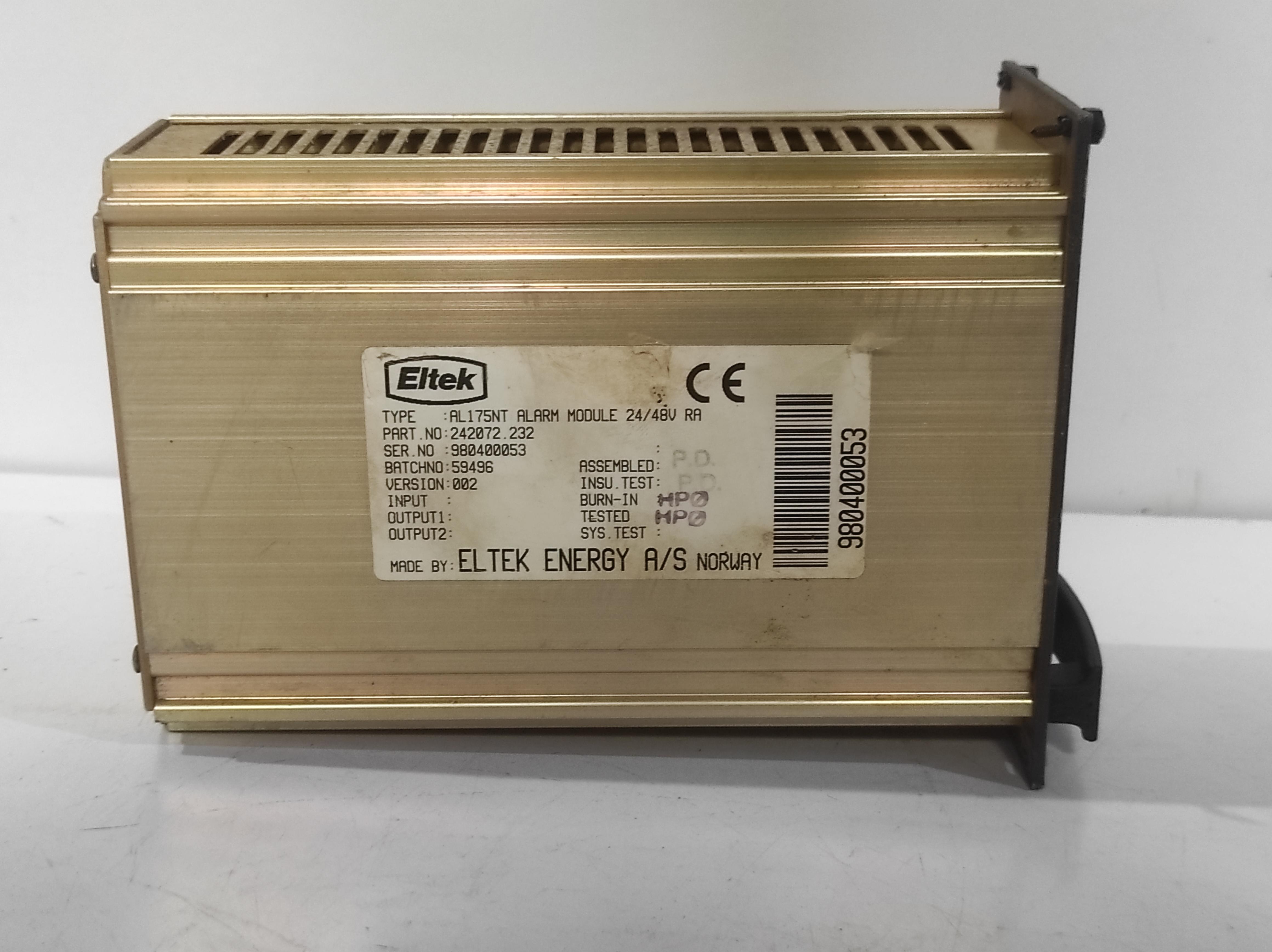 Eltek AL175NT Alarm Module 24_48V RA 242072.232 Ver 002