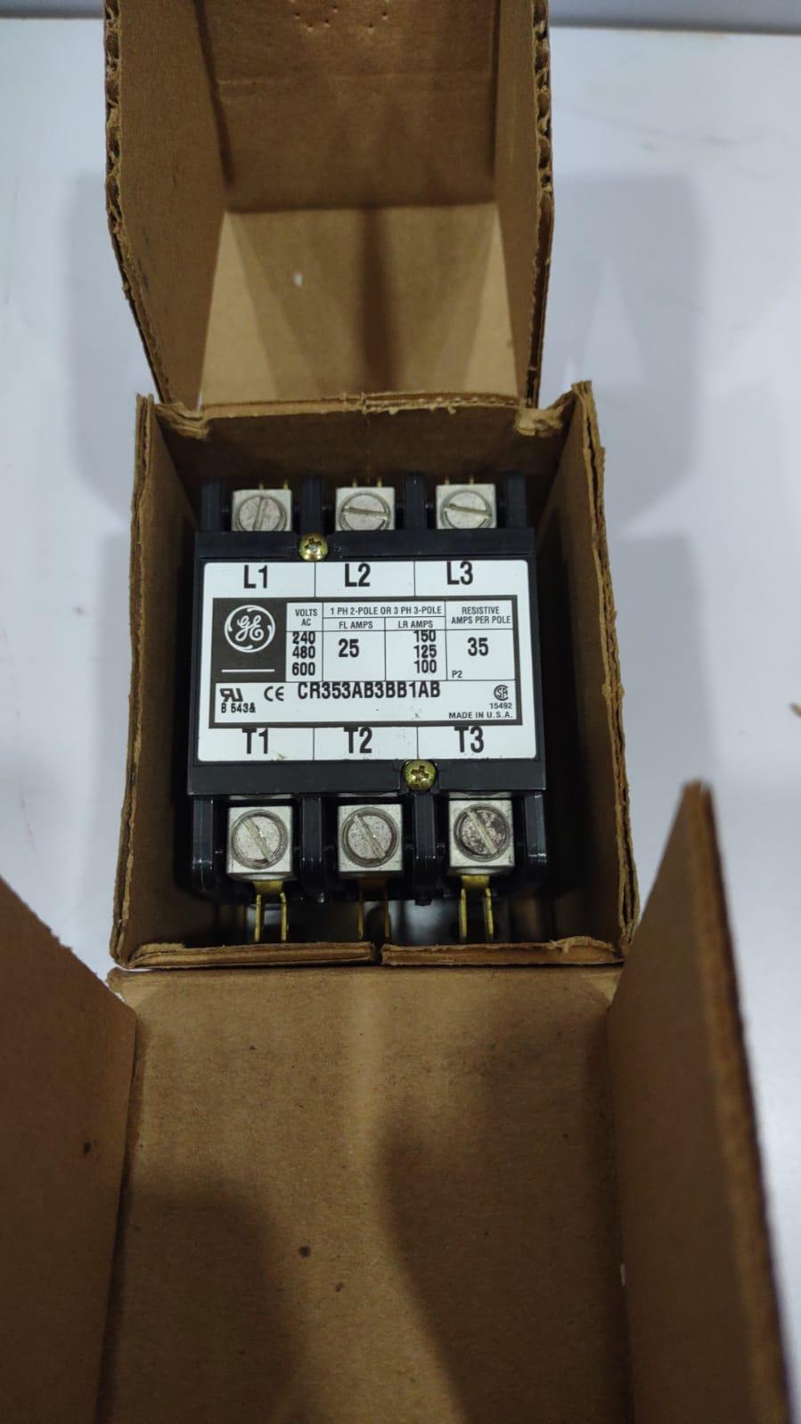 GE CR353AB3BB1AB Definite Purpose Contactor 25A 3P