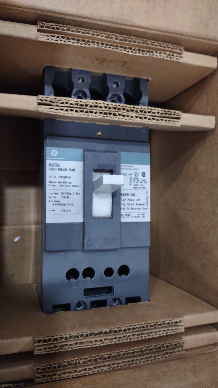 GE TFK236F000 Circuit Breaker 225A 600VAC 3P