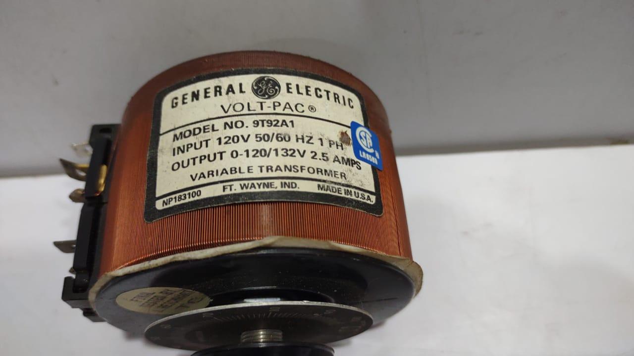 General Electric 9T92A1 Variable Transformer