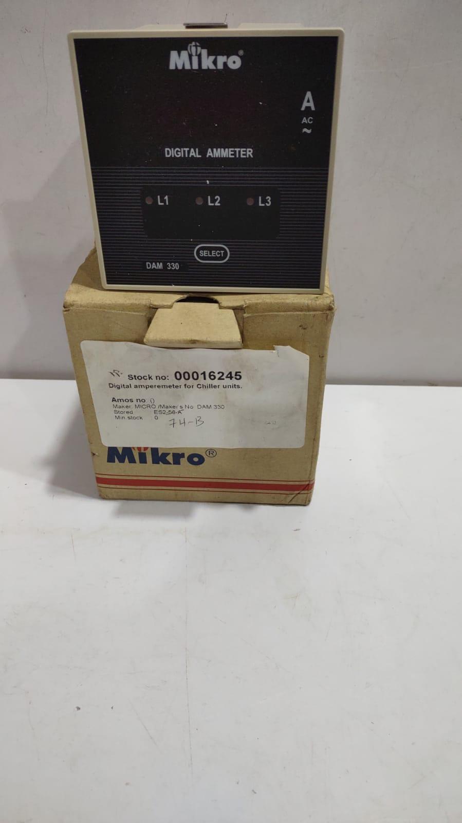 Mikro DAM 330 Digital Ammeter 150_5A DAM330