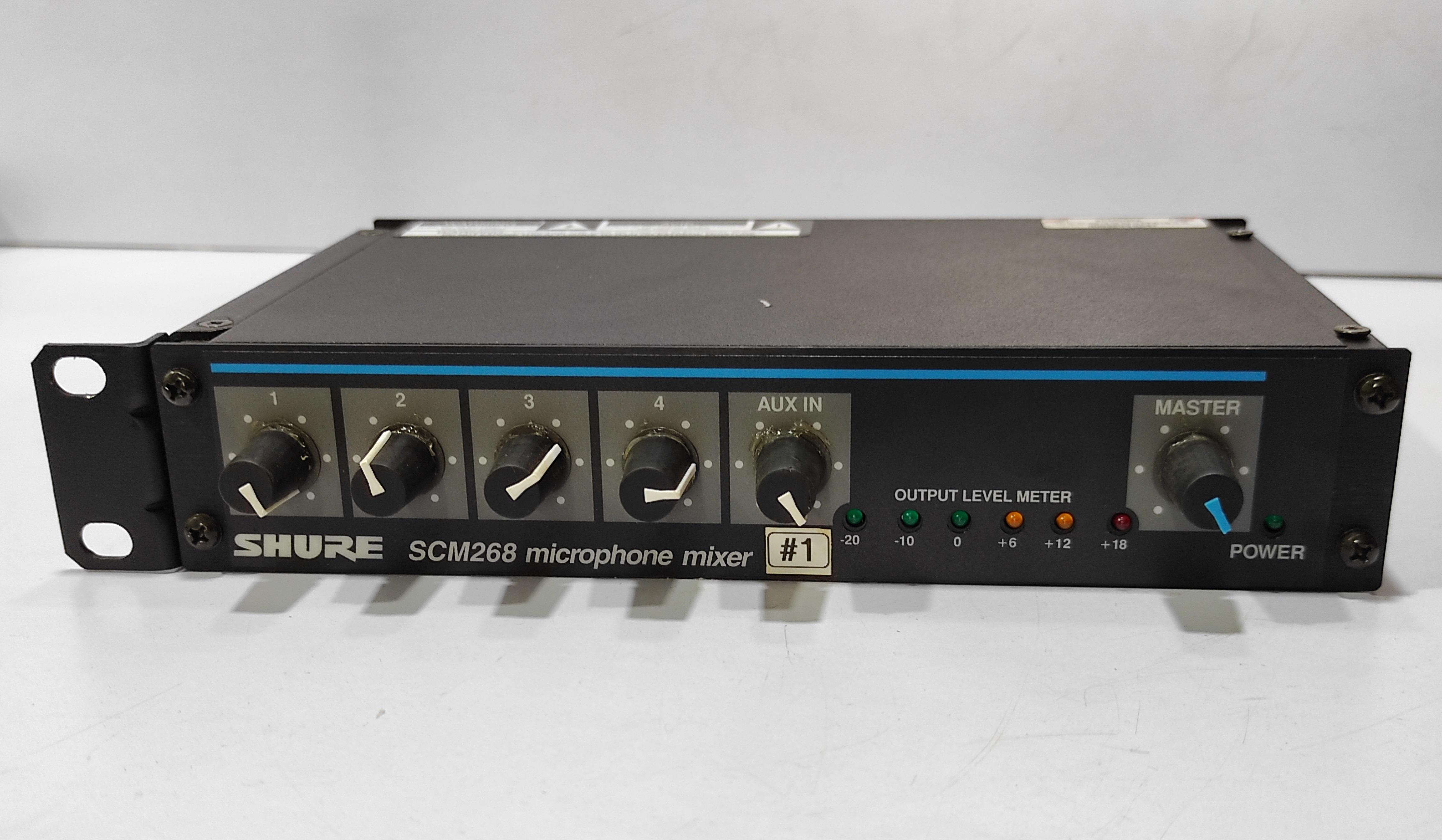 SHURE SCM268 MICROPHONE MIXER