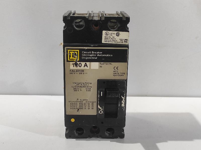 Square D FAL22100 Circuit Breaker 100A