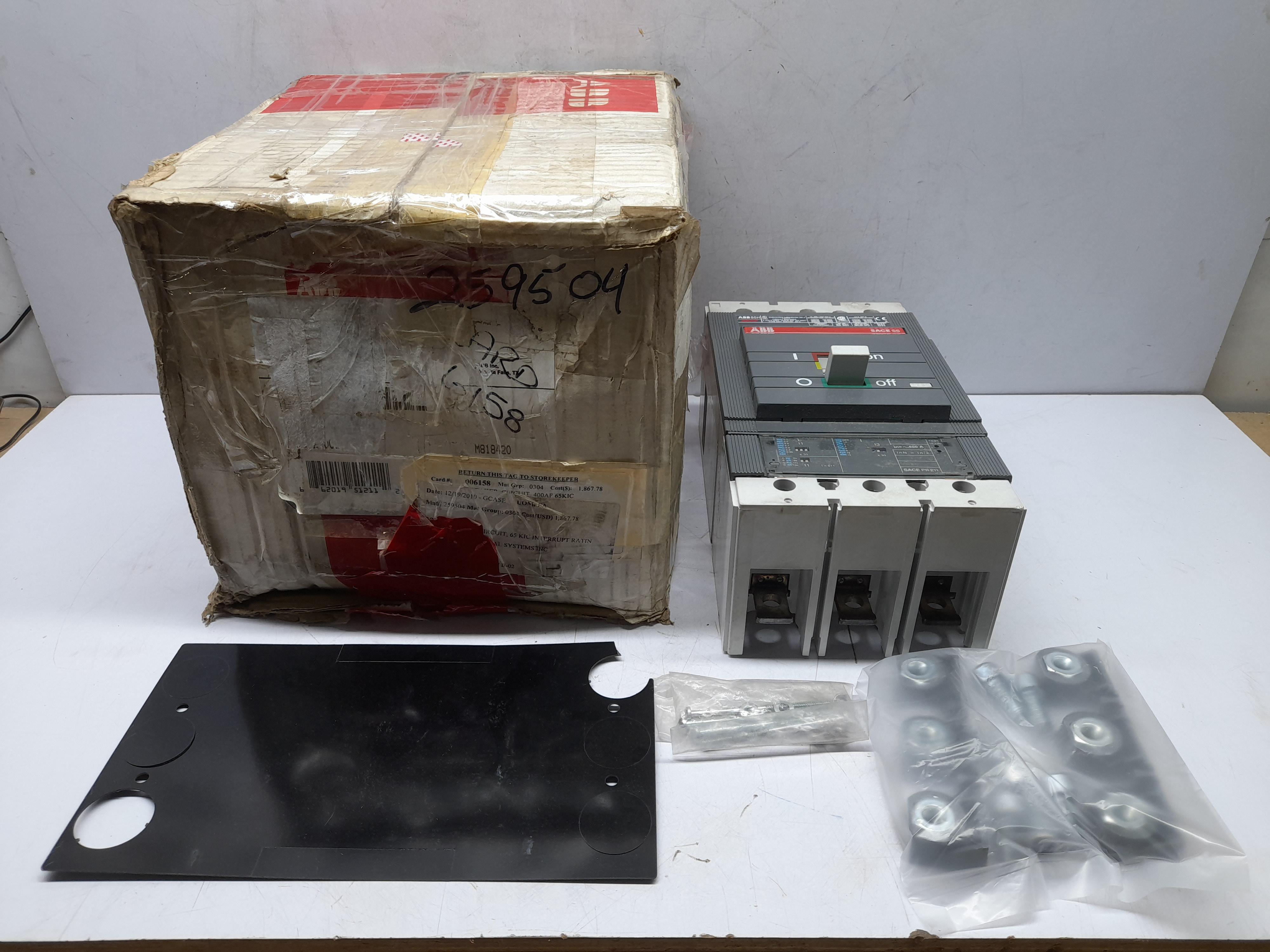 ABB S5H SACE S5 Circuit Breaker S5H400 SACE PR211 In = 400A