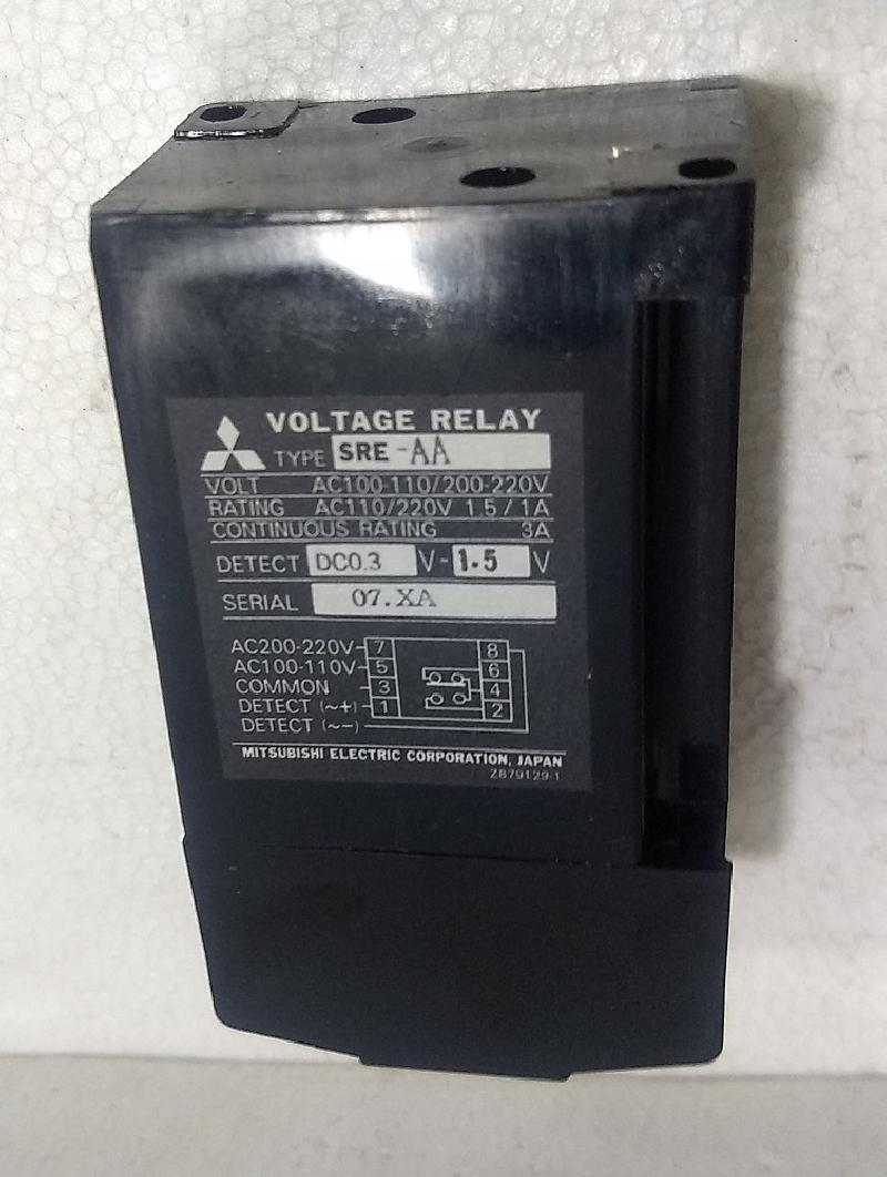 Mitsubishi Type SRE-AA1P5D Voltage Relay