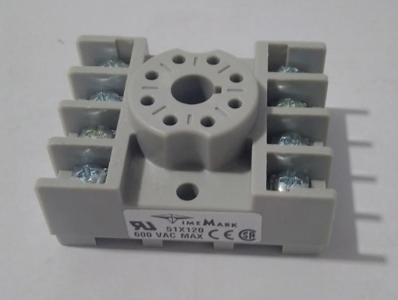 Din Rail Mountable 51012001 8 Pin Socket w/P.C. Time Mark Corporation - 4 pc lot