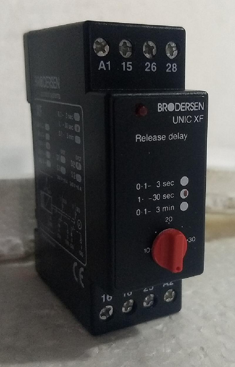 BRODERSEN CONTROL UNIC XF Release Delay UNIC TIMER XF 1-30 SEC Denmark