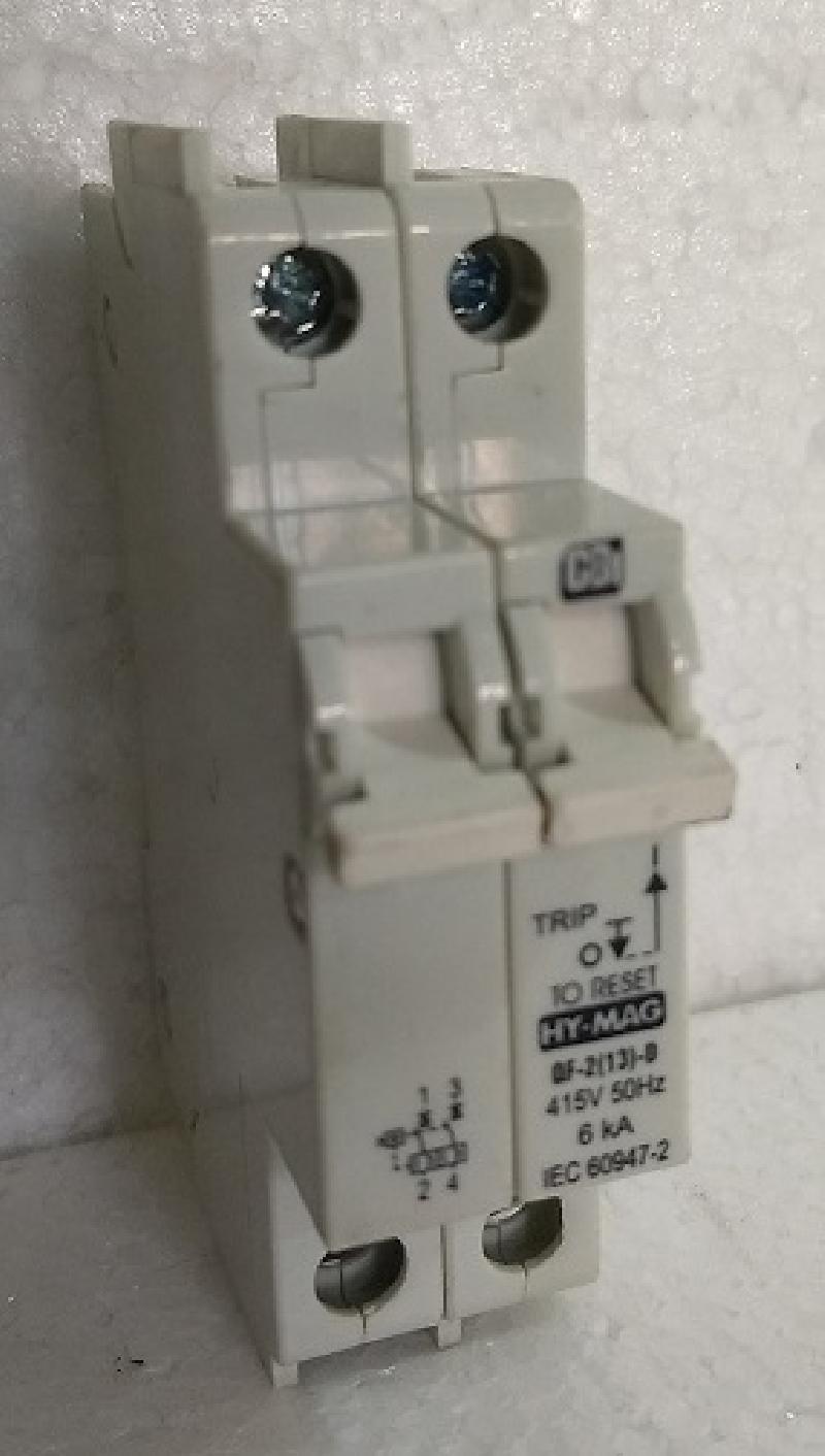 Circuit Breaker HY-MAG 6A-C2 - QF-2(13)-D 415V 50HZ 6kA