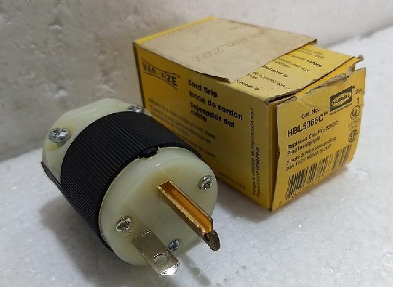 Hubbell HBL5366C NEMA 5-20P 20A - 125VAC AC Plug