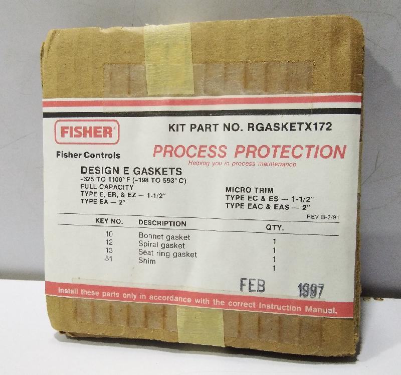 FISHER KIT PART NO RGASKETX172