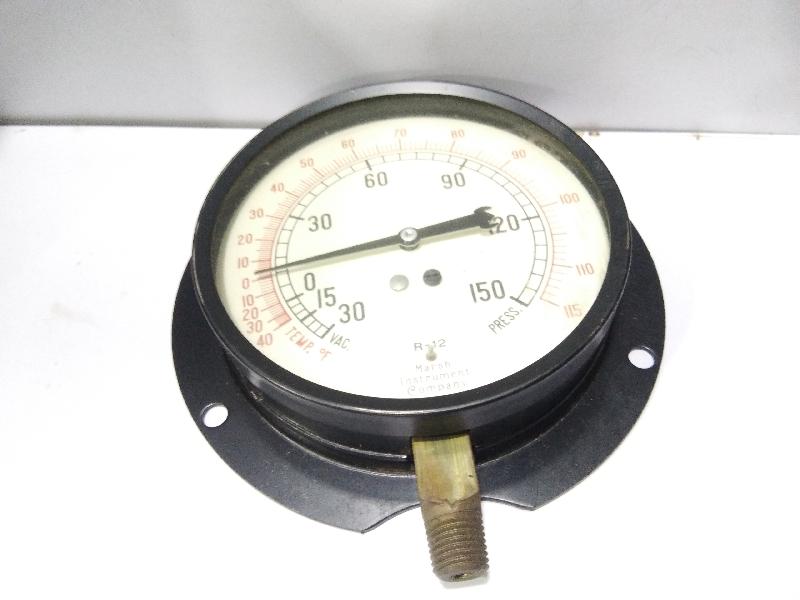 MARSH INSTRUMENT COMPANY W0050 R-12 PRESSURE TEMPERATURE GAUGE