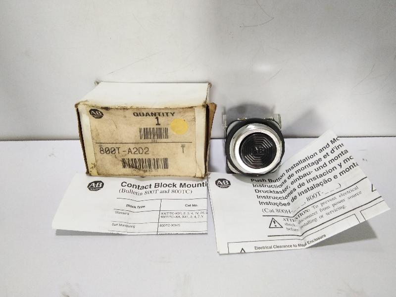 ALLEN BRADLEY 800T -A2D2 SER T PUSHBUTTON BLACK