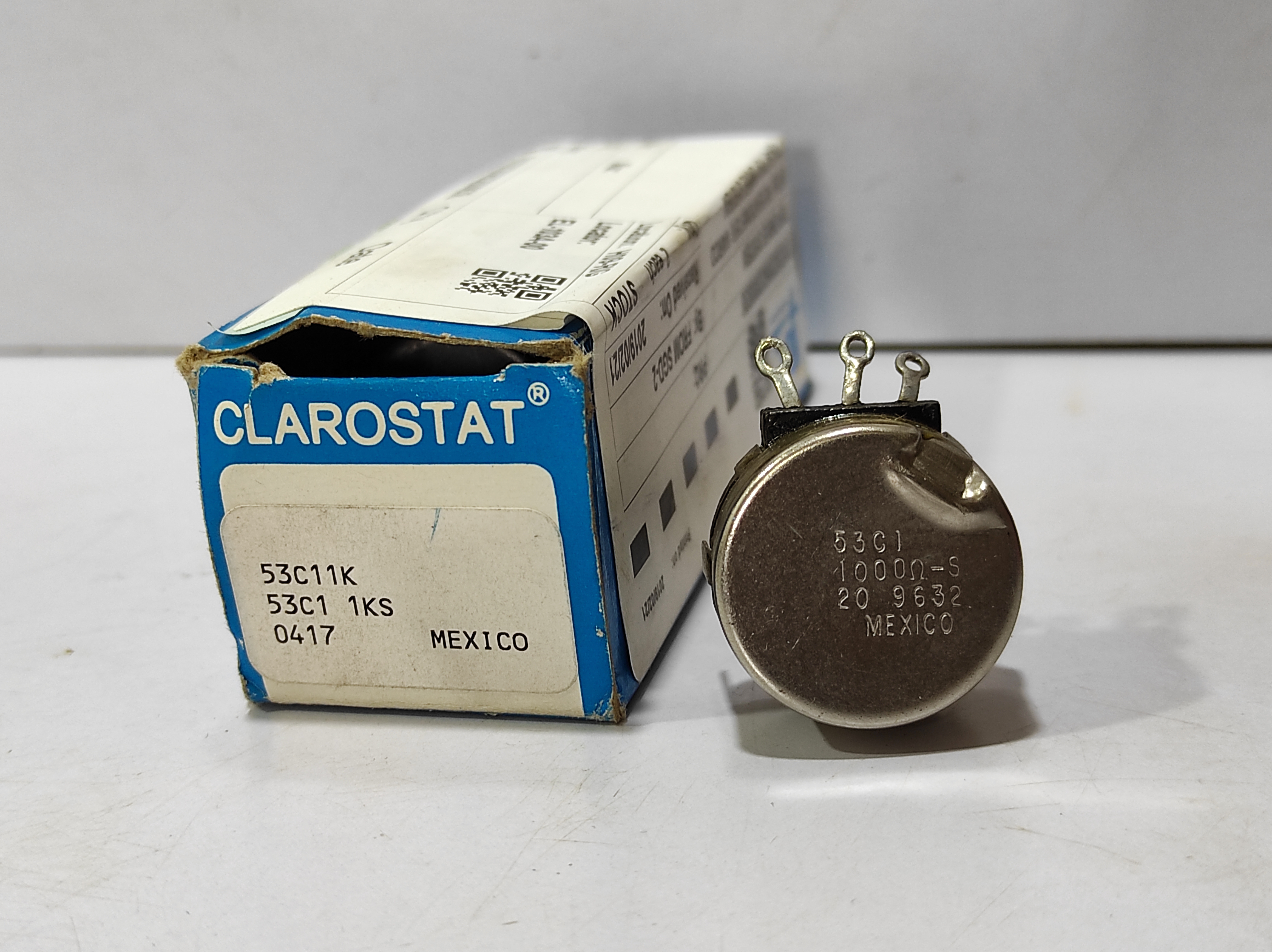 CLAROSTAT 53c11k POTENTIOMETER