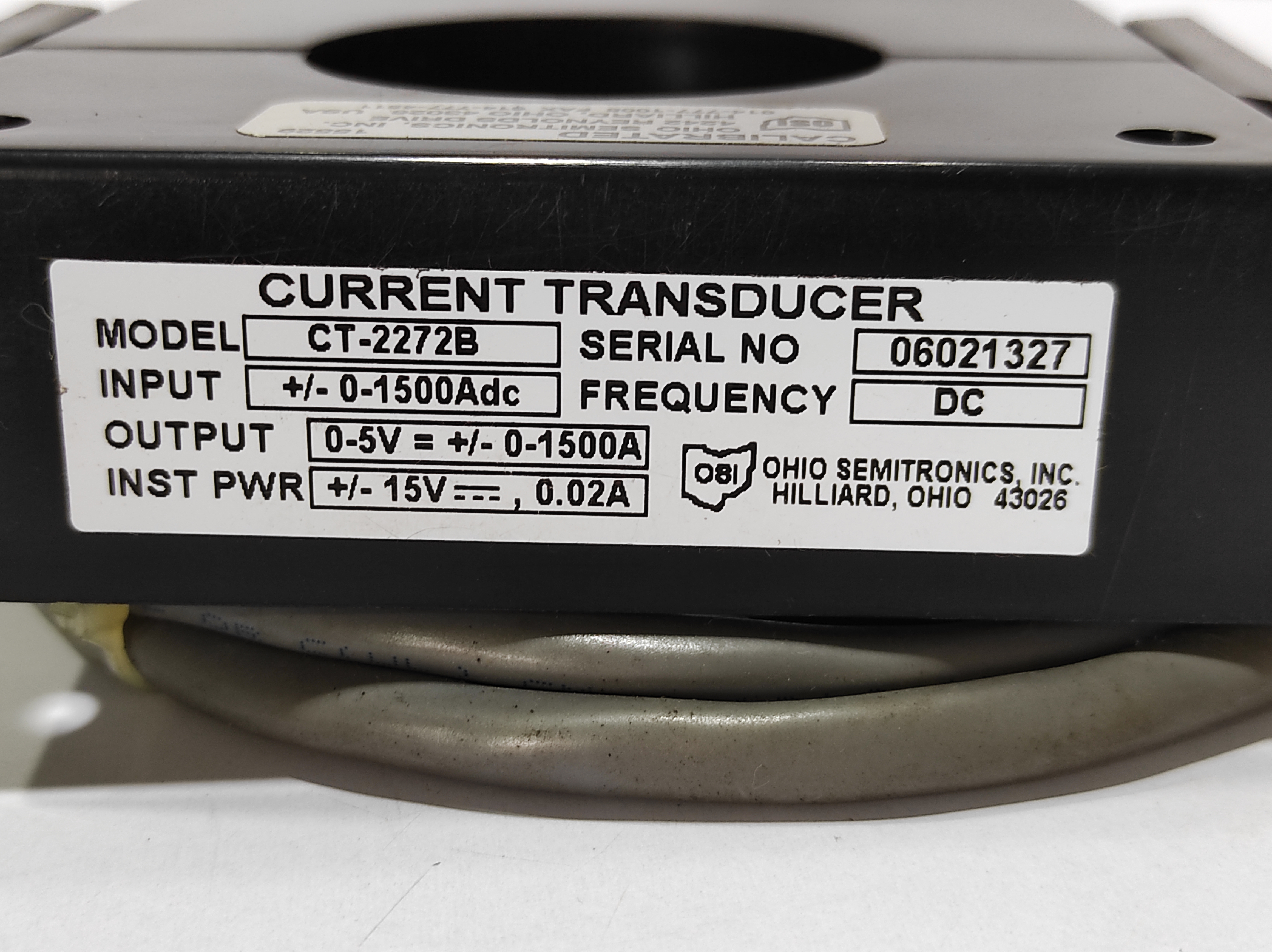 OHIO SEMITRONICS CT-2272B CURRENT TRANSDUCER