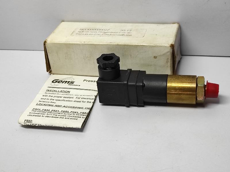 GEMS 211826 PRESSURE SWITCH PS75-50-4MGZ-C-HC-RD-ADJ