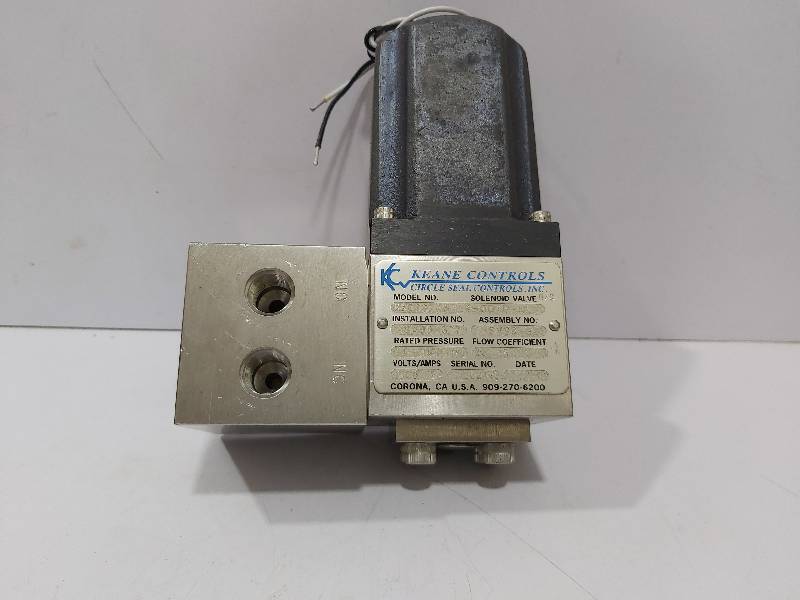 Keane Controls Circle Seal KS 3332-6-24-GD4P-N2V Solenoid Valve SV 99-327 0-3000