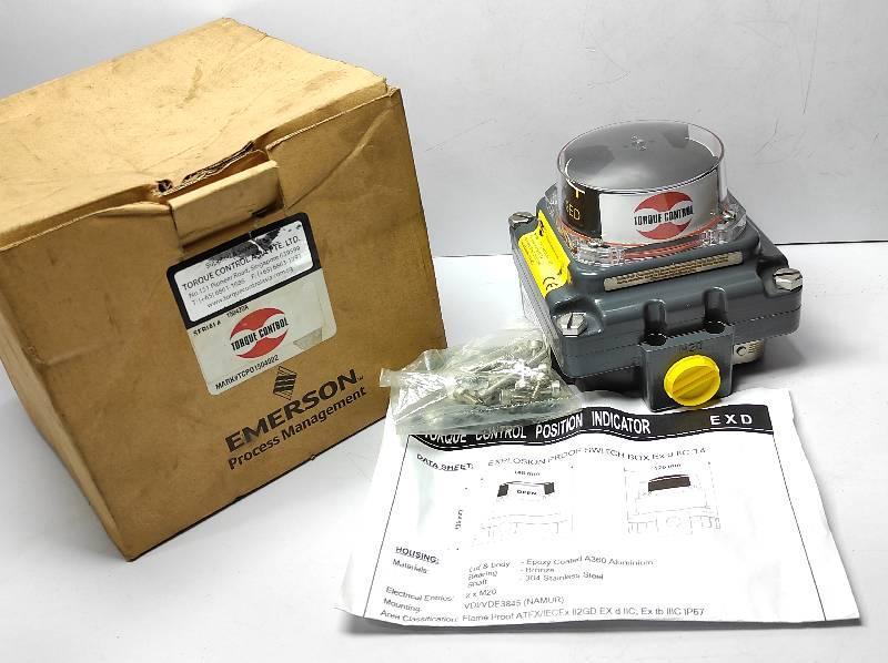 Emerson TXP-M2CYNMM Position Indicator Torque Control 1.331 Exd IEC Ex DIP