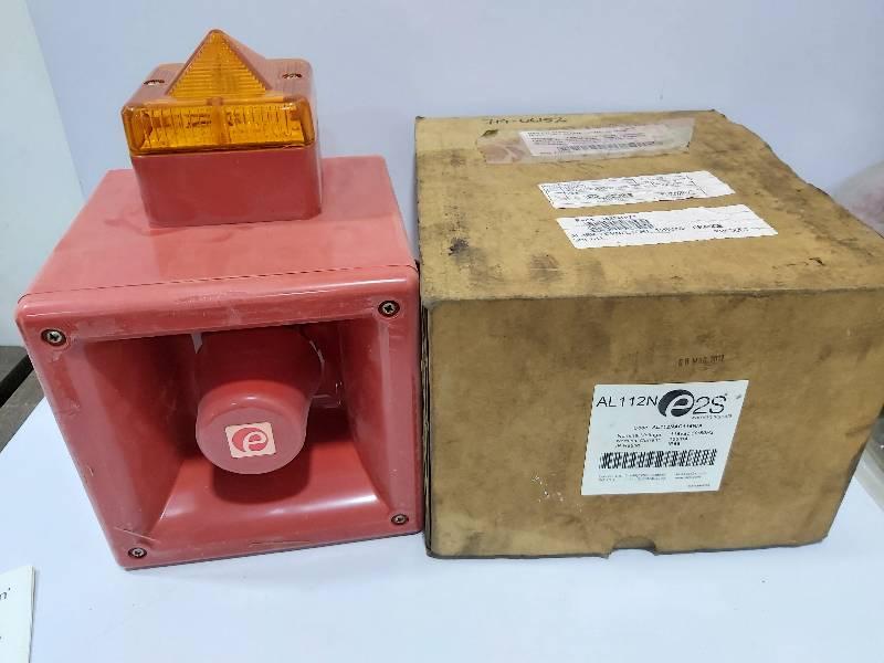 E2S AL112N Alarm Horn Light Orange 115Vac 50/60Hz Warning Signal