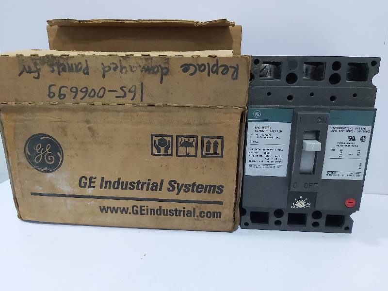 GE TEC36007 Mag-Break Circuit Breaker 7-Amp 600-Vac 3-Pole 