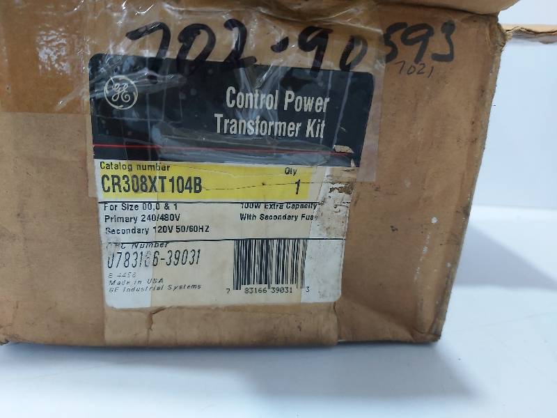 GE CR308XT104B Control Power Transformer Kit Primary 240/480V Secondary 120V 