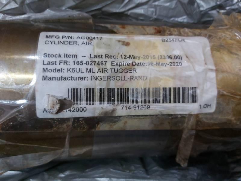 ingersoll rand K6UL ML Air Tugger AG00417 Air Cylinder 