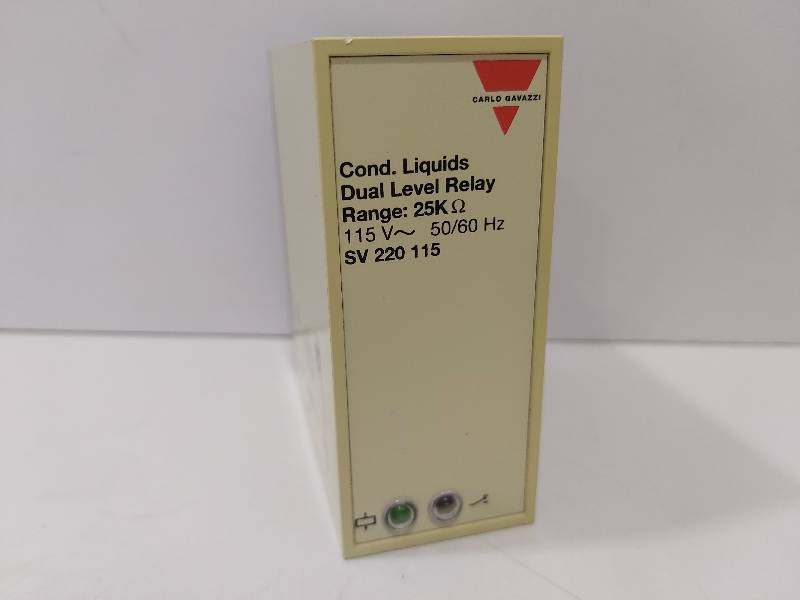 Carlo Gavazzi SV220115 Cond.Liquids Dual Level Relay SV 220 115 Range: 25? 115V 11-Pin Relay