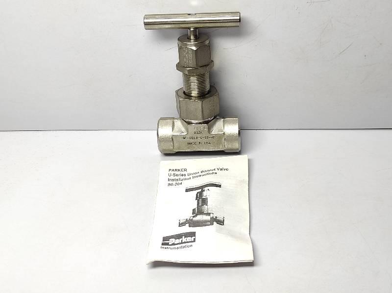 Parker 6F-U12LB-G-SS-HT U-Series Union Bonnet Valve