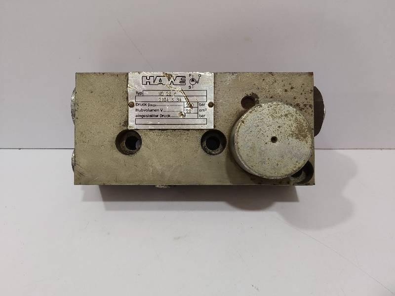 Hawe HD 20 P Hydraulic Valve 2104 S 34 / HD20P 