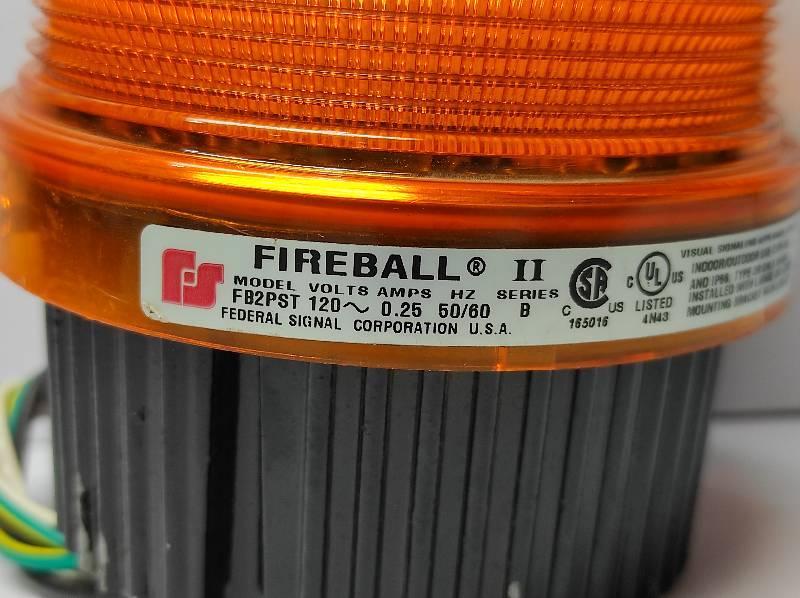 Federal Signal Fireball FB2PST Ser B Amber Strobe Light