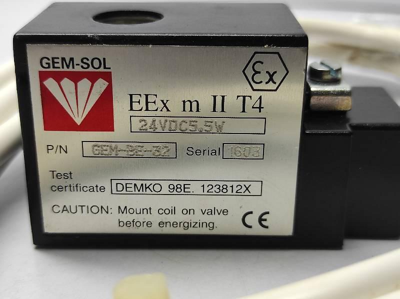 GEM-SOL GEM-BE-32 Coil 24VDC 5.5W