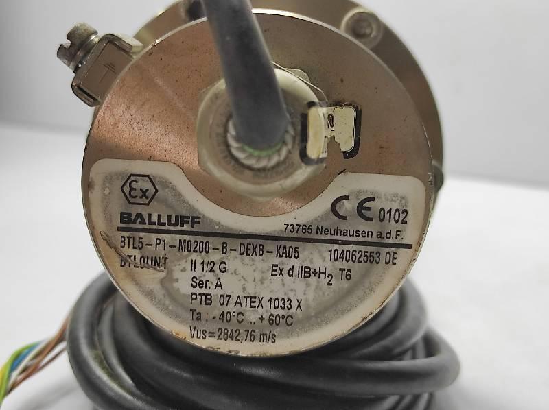 Balluff BTL5-P1-M0200-B-DEXB-KA05 Micropulse Transducer BTL0UNT Vus=2842,76m/s