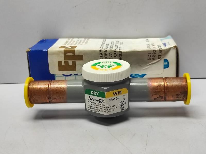 Sporlan See-All SA-15S Moisture & Liquid Indicator 5/8 ODF Solder