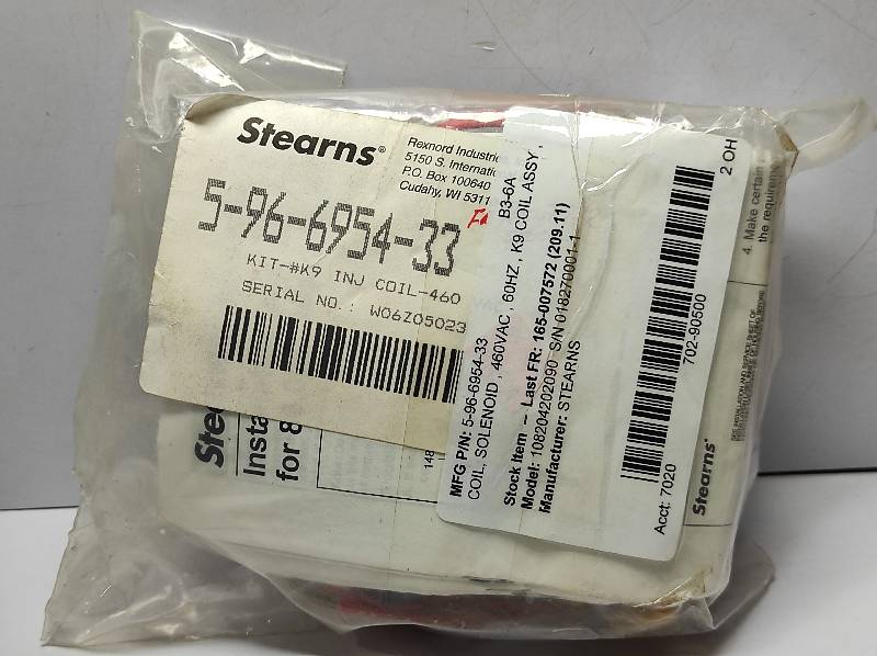 Stearns 5-96-6954-33 Coil 460VAC60Hz 380VAC50Hz