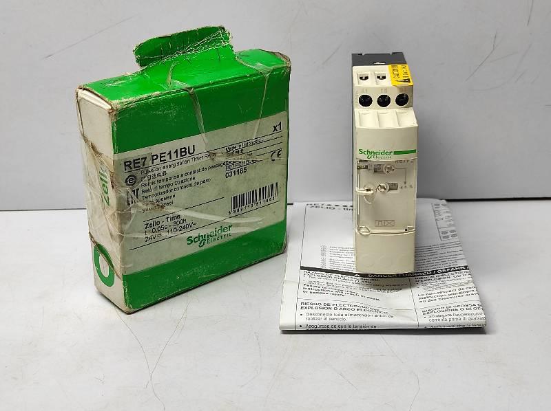 Schneider RE7 PE11BU Pulse On Energisation Timer Relay