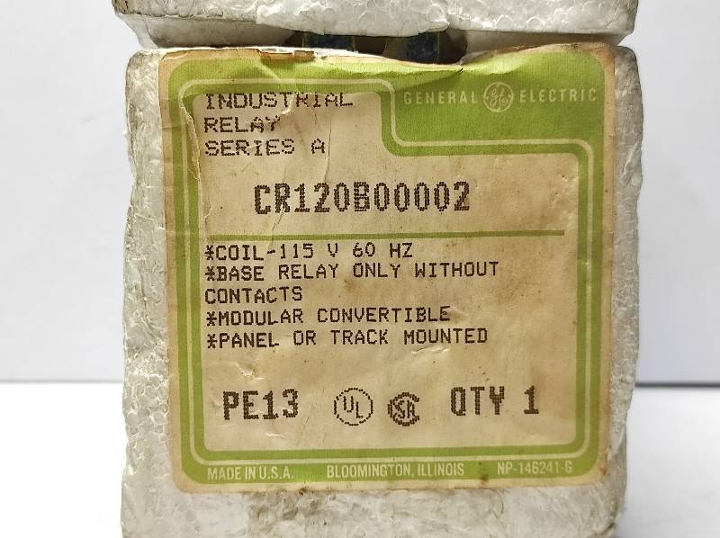 General Electric CR120B00002 Ser A Industrial Relay