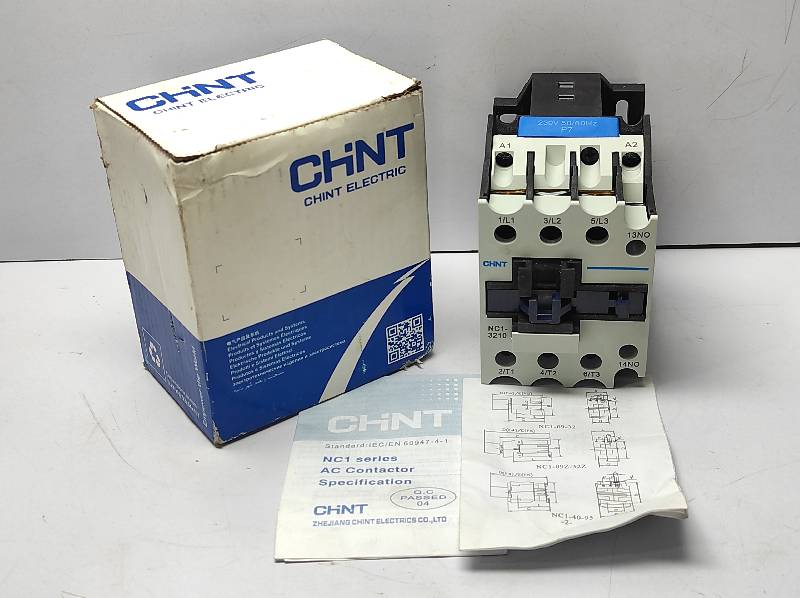 Chint NC1-3210 AC Contactor 230V 50/60Hz 225514