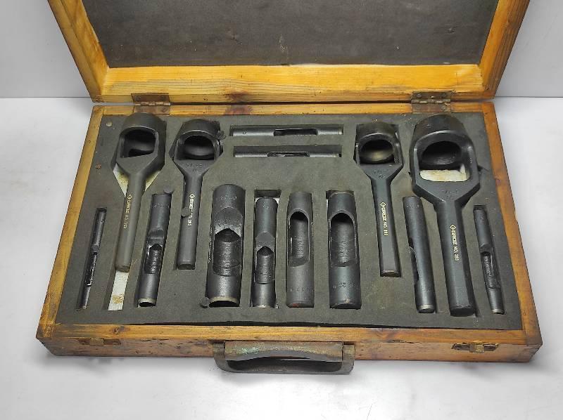 Groz Hollow Punch Set 14PCs Set Used