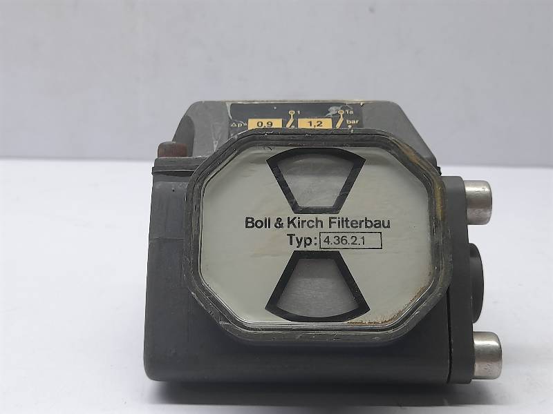 Boll & Kirch Filterbau 4.36.2.1 Differential Pressure Indicator 0.9-1.5 Bar