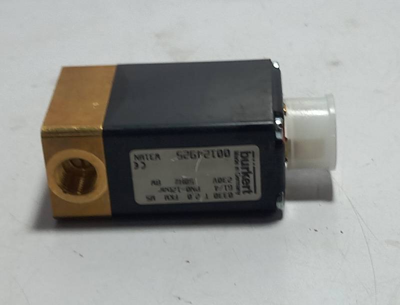 Burkert 00124925 Solenoid Valve 0330 T 2.0 FKM MS G¼ Pno-12Bar 230V 50Hz 8W