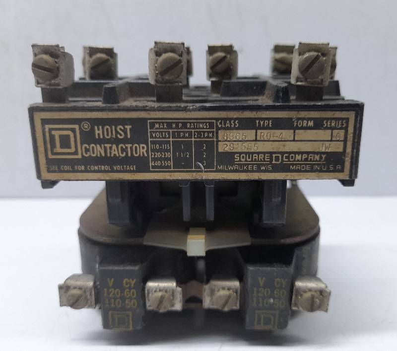 Square D 6965 R0-4 Ser C Hoist Contactor 110V50Hz 120V60Hz