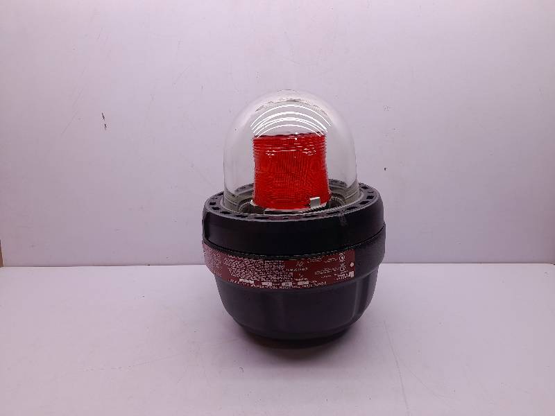 Federal Signal 27XST-024R Explosion Proof Strobe Light Ser F Red 24V DC 1.9A