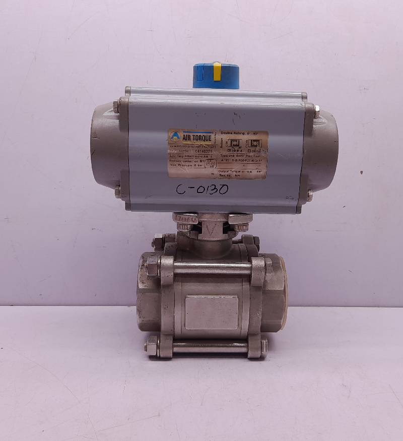 Air Torque AT201 D B F05/F07-N-D-17 Actuator With Series 77 DN 50-2” Ball Valve