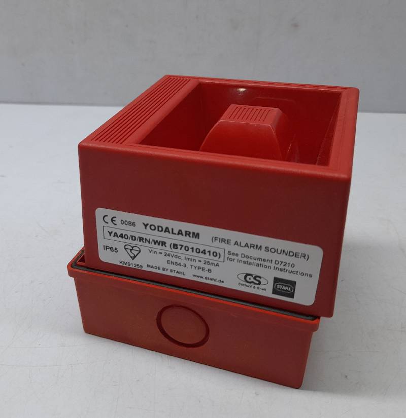 Stahl Yodalarm YA40/D/RN/WR (B7010410) Fire Alarm Sounder Vin 24VDC Imin 25mA