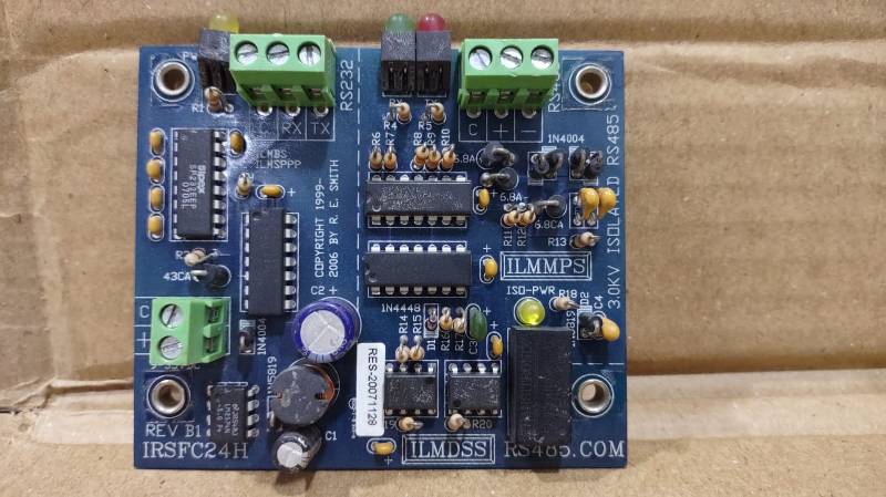 RE Smith RS485 IRSFC24H Rev B1 PCB