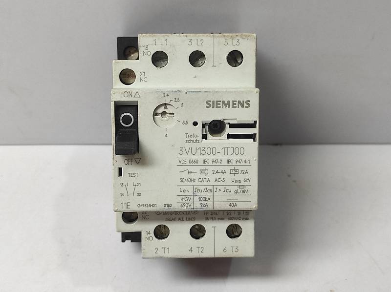 Siemens 3VU1300-1TJ00 Motor Starter 3VU13001TJ00