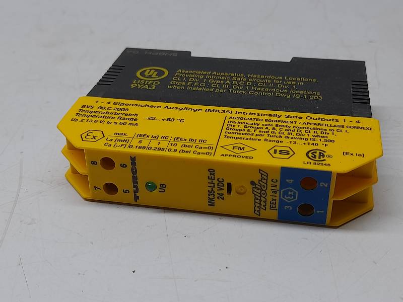 Turck MK35-LI EX0/024VDC Multi Modul M7506500 MK35-LI-Ex0 CAD 80270100 IS Barriers