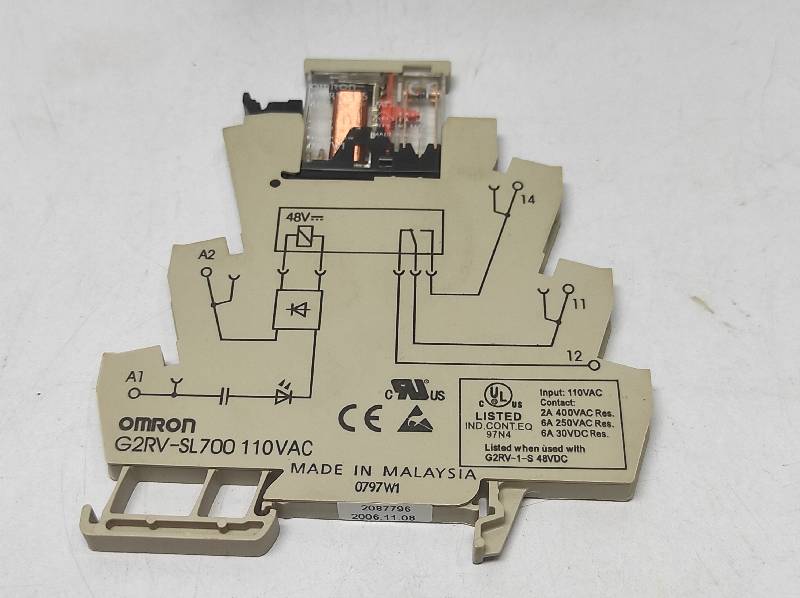 Omron G2RV-SL700 110VAC Slim Relay Interface