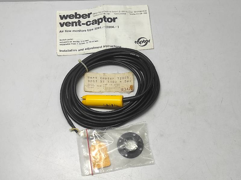 Weber Vent Captor 3201.51 Air Flow Monitors 320151